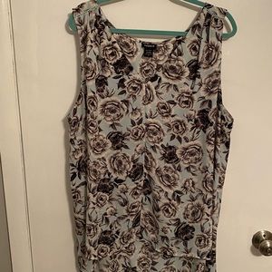 Light Blue Floral Torrid Blouse